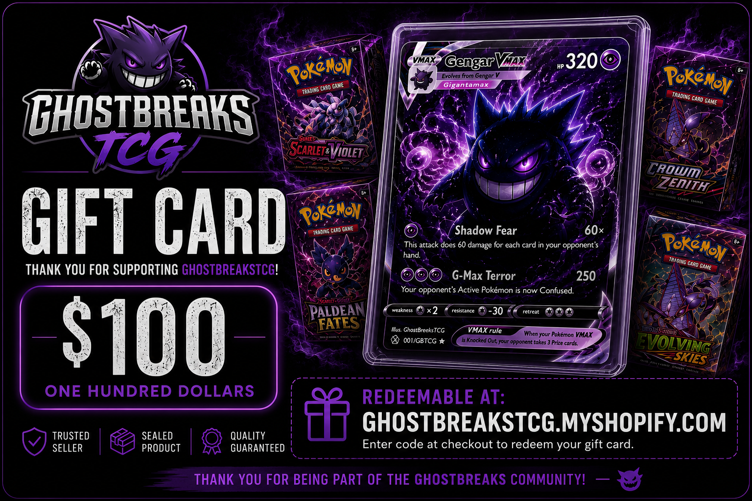 GhostbreaksTCG Giftcard