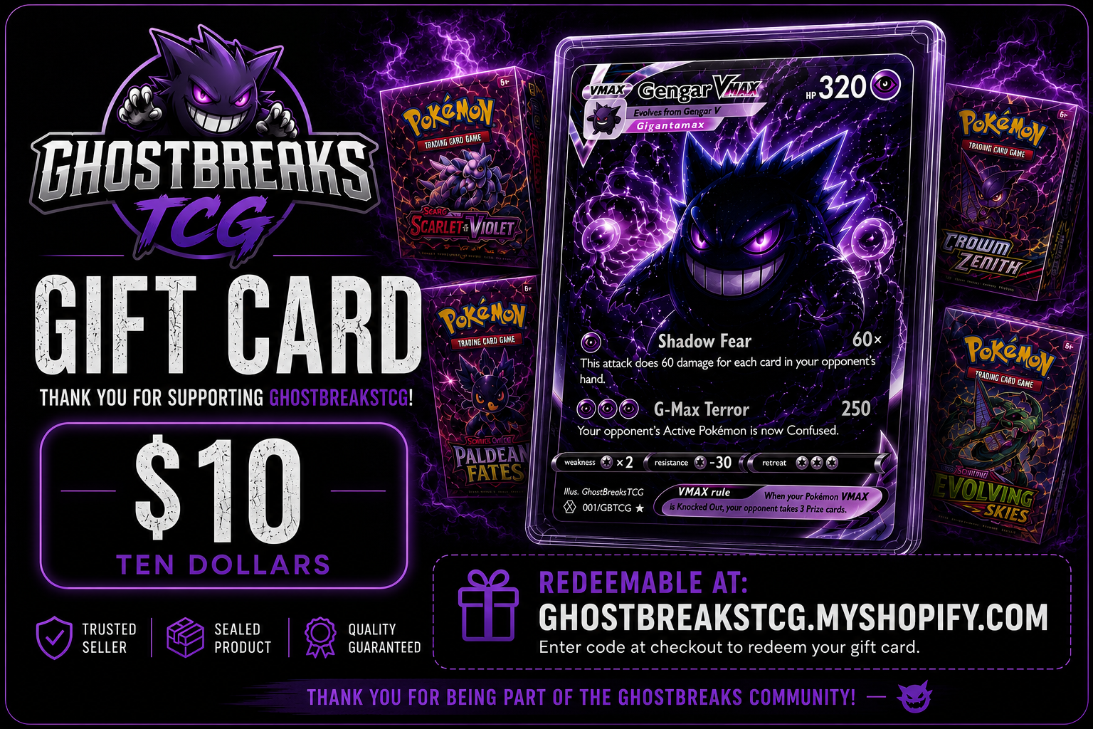 GhostbreaksTCG Giftcard