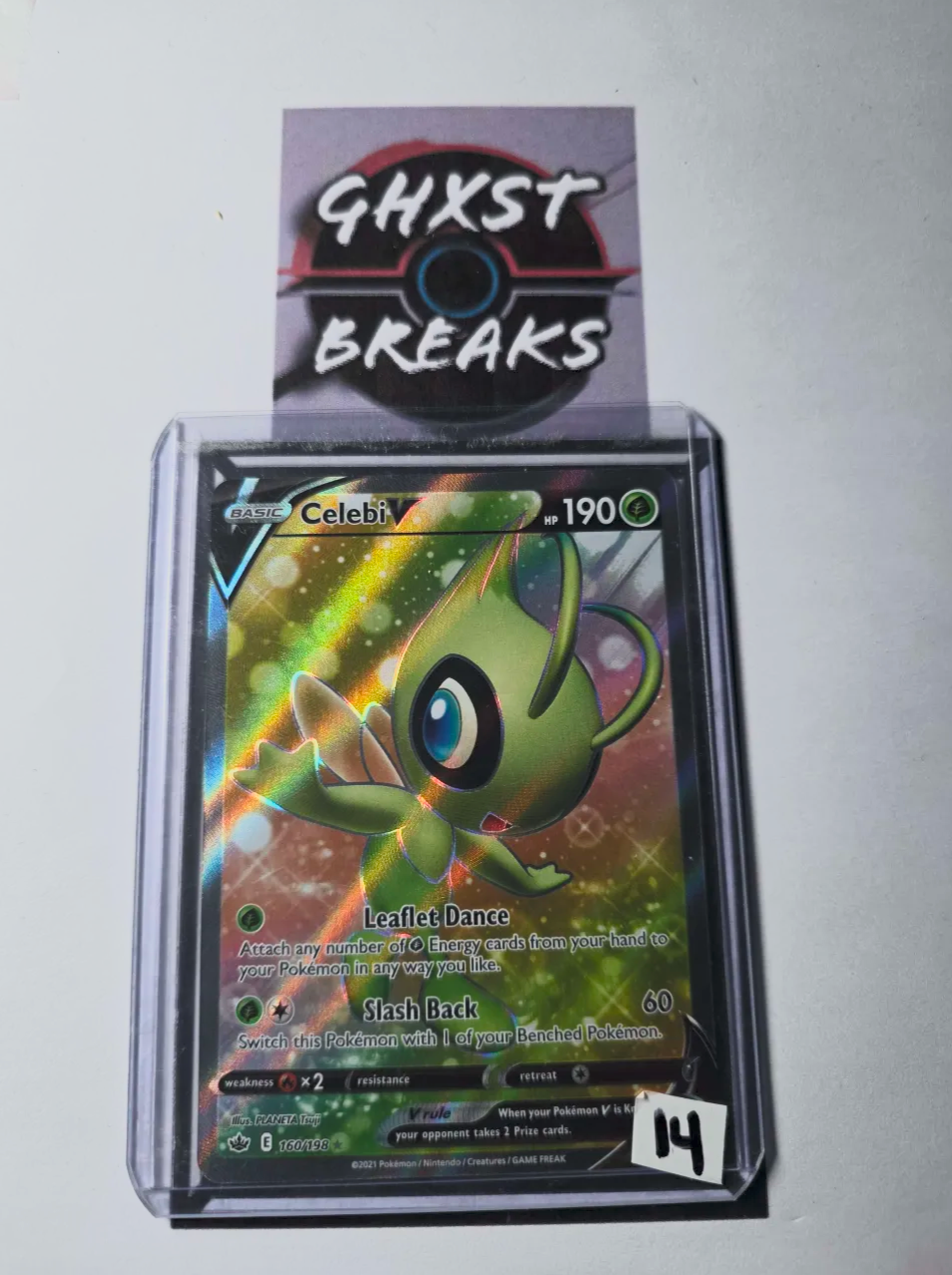 Celebi V 160/198 - Chilling Reign Full Art Ultra Rare Pokémon Card