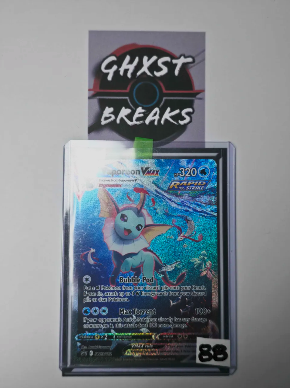 Vaporeon VMAX 030/203 Ultra Rare - Evolving Skies Pokémon Card