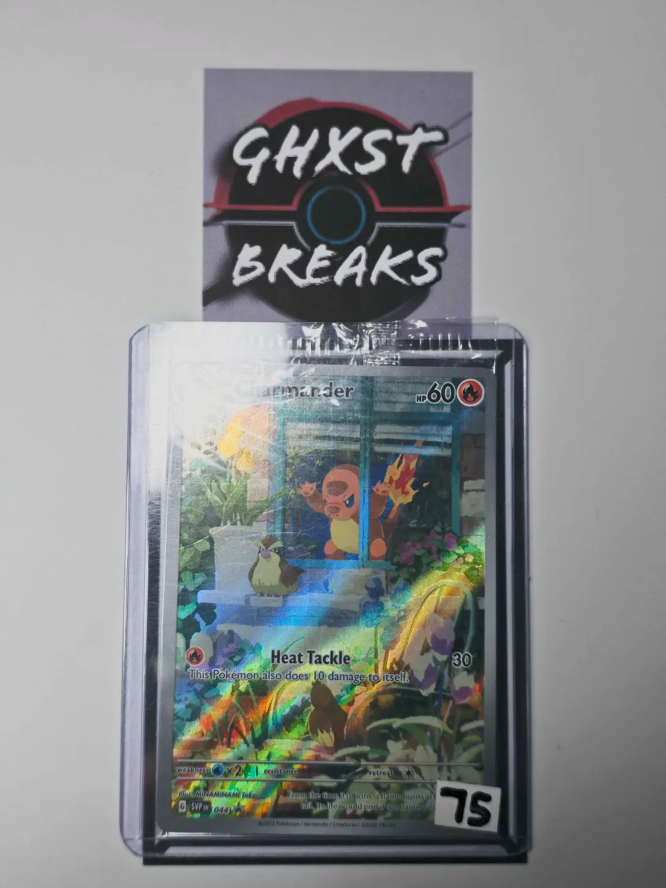 Charmander SVP 044 Illustration Rare Promo - Pokémon Center Exclusive Pokémon Card
