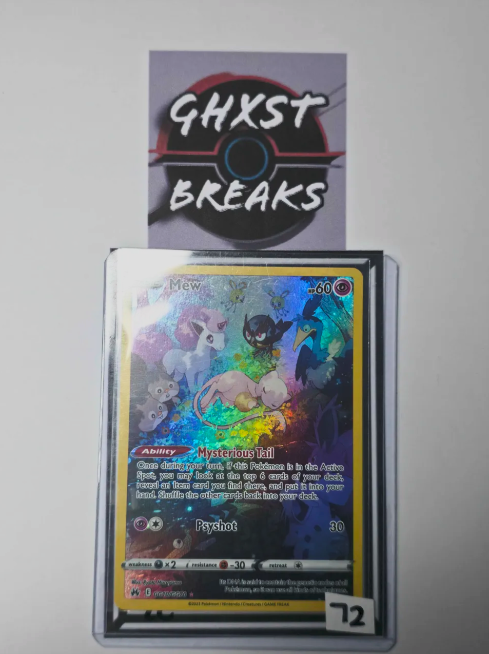 Mew GG10/GG70 Galarian Gallery Ultra Rare - Crown Zenith Pokémon Card
