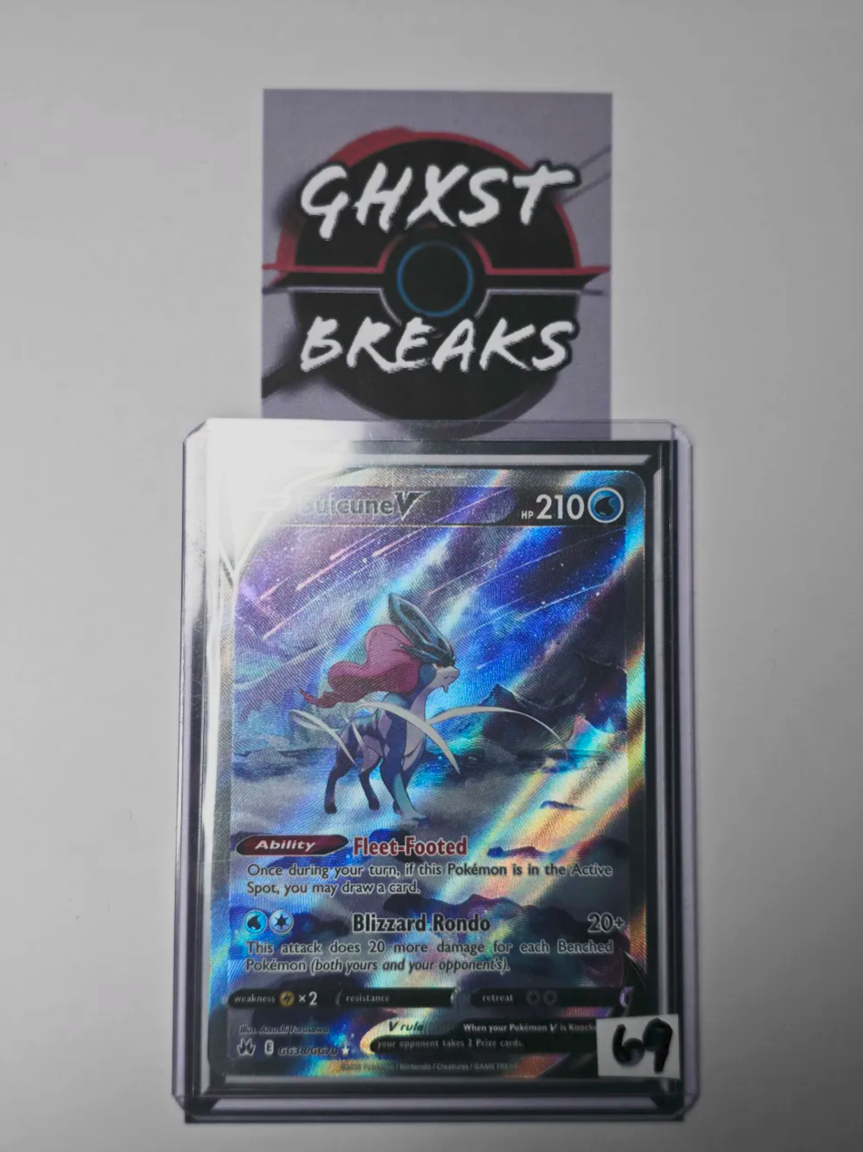 Suicune V GG38/GG70 Galarian Gallery Ultra Rare - Crown Zenith Pokémon Card