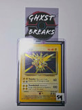 Zapdos 16/102 Holo Rare - Base Set Unlimited Pokémon Card