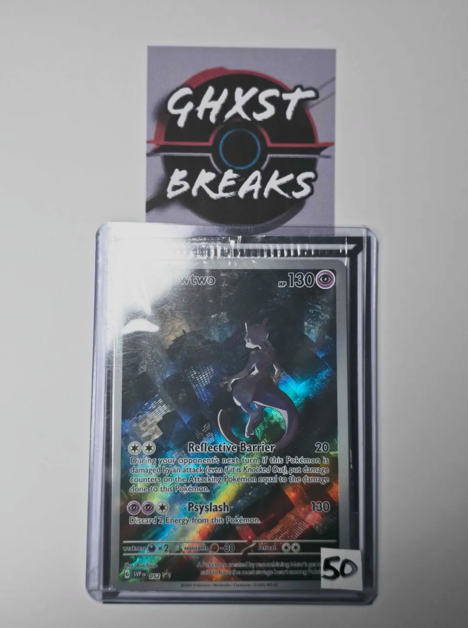 Mewtwo SVP 052 Black Star Promo Full Art Pokémon Card